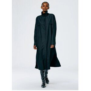 Tibi Italian Sporty Nylon Shirtdress